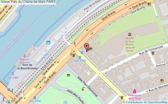 plan Parc Du Champ-de-mars Paris PARIS