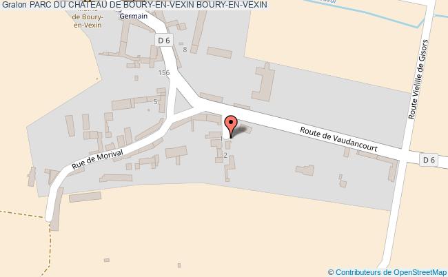 plan Parc Du Chateau De Boury-en-vexin Boury-en-vexin BOURY-EN-VEXIN