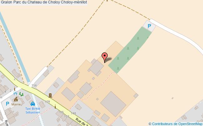 plan Parc Du Chateau De Choloy Choloy-ménillot Choloy-ménillot