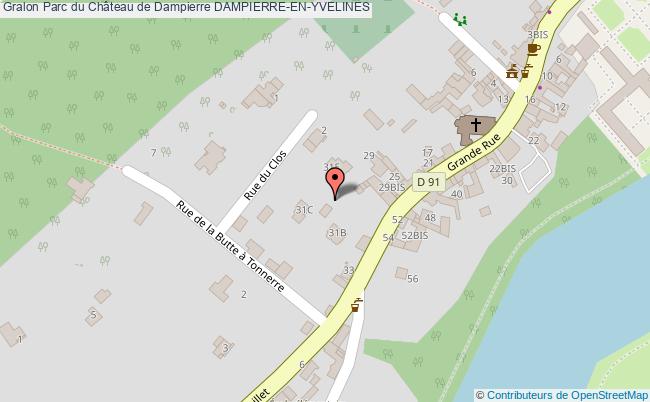 plan Parc Du Château De Dampierre Dampierre-en-yvelines DAMPIERRE-EN-YVELINES