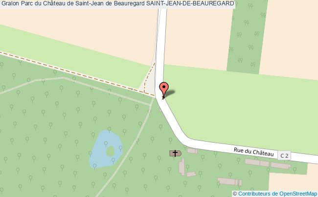 plan Parc Du Château De Saint-jean De Beauregard Saint-jean-de-beauregard SAINT-JEAN-DE-BEAUREGARD