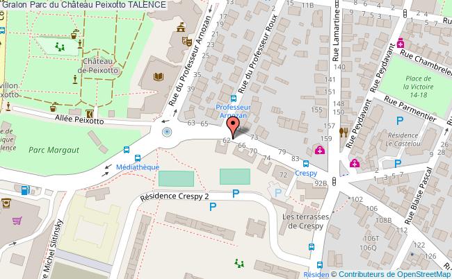 plan parc du chateau peixotto talence 15374