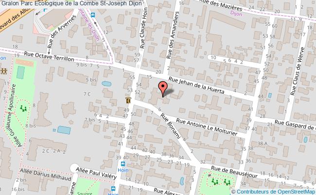 plan Parc Ecologique De La Combe St-joseph Dijon Dijon
