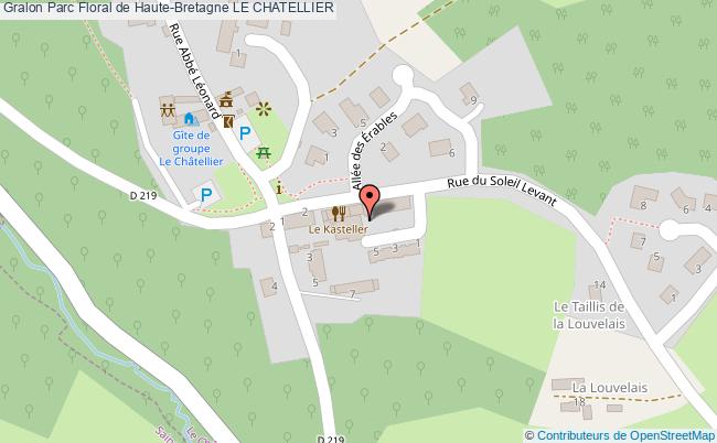 plan Parc Floral De Haute-bretagne Le Chatellier LE CHATELLIER