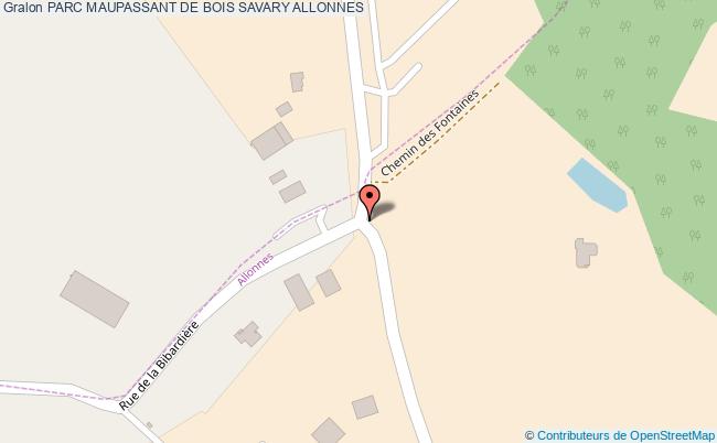 plan Parc Maupassant De Bois Savary Allonnes ALLONNES