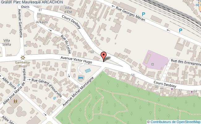 plan Parc Mauresque Arcachon ARCACHON