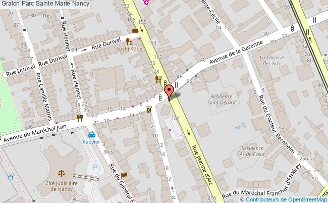 plan Parc Sainte Marie Nancy Nancy