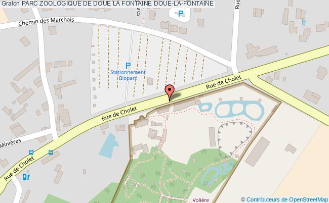plan Parc Zoologique De Doue La Fontaine Doue-la-fontaine DOUE-LA-FONTAINE
