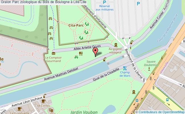 plan Parc Zoologique Du Bois De Boulogne à Lille Lille Lille