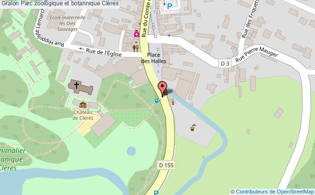 plan Parc Zoologique Et Botannique Clères Clères