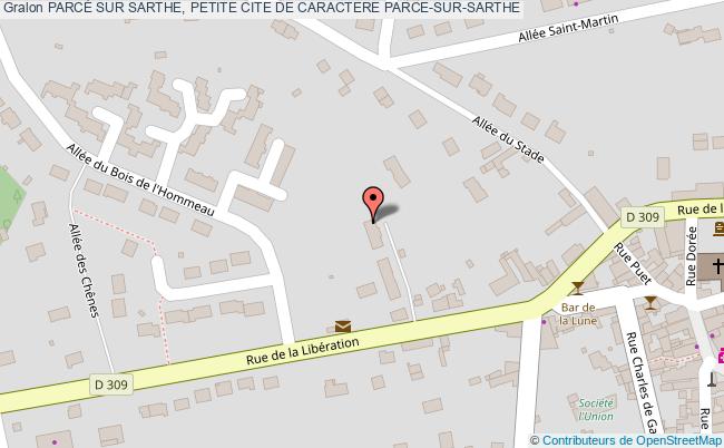 plan ParcÉ Sur Sarthe, Petite Cite De Caractere Parce-sur-sarthe PARCE-SUR-SARTHE