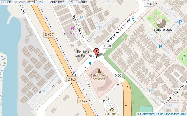 plan Parcours Aventures, Leucate Aventures Leucate Leucate