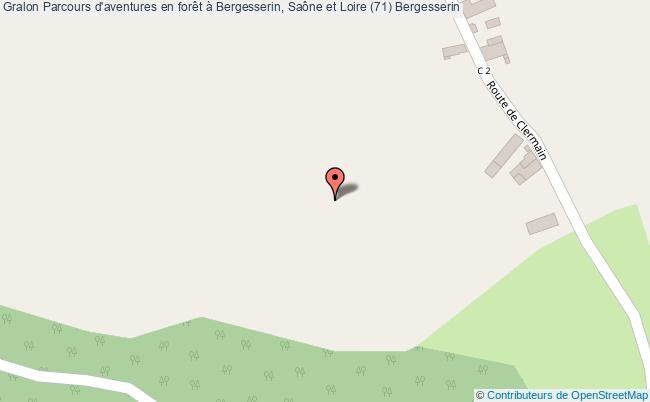 plan Parcours D'aventures En Forêt à Bergesserin, Saône Et Loire (71) Bergesserin Bergesserin