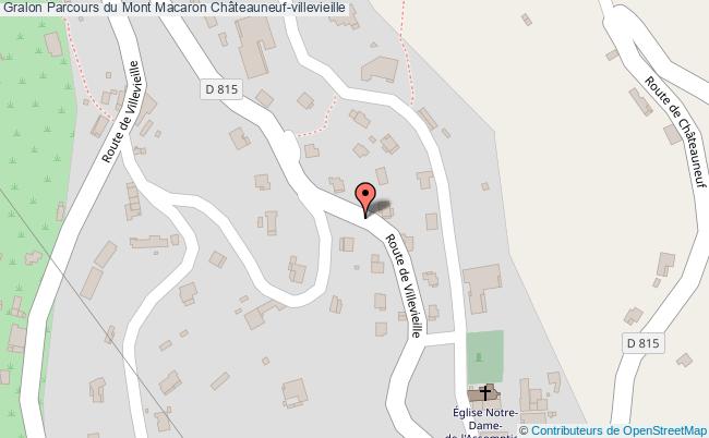 plan Parcours Du Mont Macaron Châteauneuf-villevieille Châteauneuf-villevieille