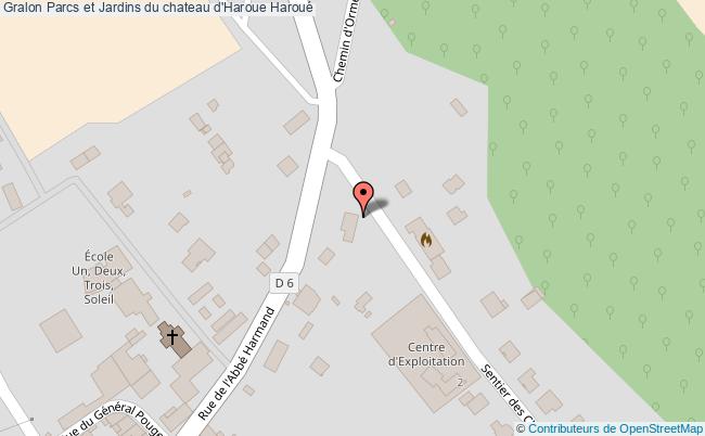 plan Parcs Et Jardins Du Chateau D'haroue Haroué Haroué