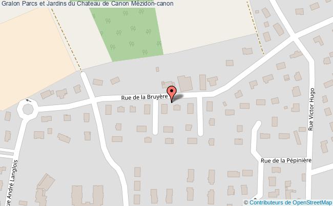 plan Parcs Et Jardins Du Chateau De Canon Mézidon-canon Mézidon-canon