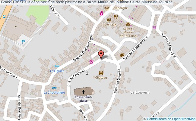 plan Partez à La Découverte De Notre Patrimoine à Sainte-maure-de-touraine Sainte-maure-de-touraine Sainte-Maure-de-Touraine