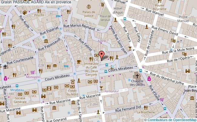 plan Passage Agard Aix En Provence Aix en provence