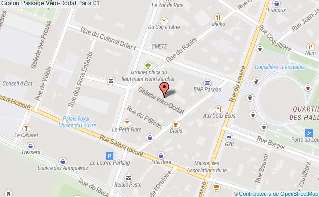 plan Passage Véro-dodat Paris 01 Paris 01