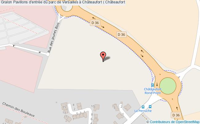 plan Pavillons D'entrée Du Parc De Versailles à Châteaufort ( Châteaufort Châteaufort