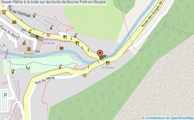plan Pêche à La Truite Sur Les Bords De Bourne Pont-en-royans Pont-en-Royans