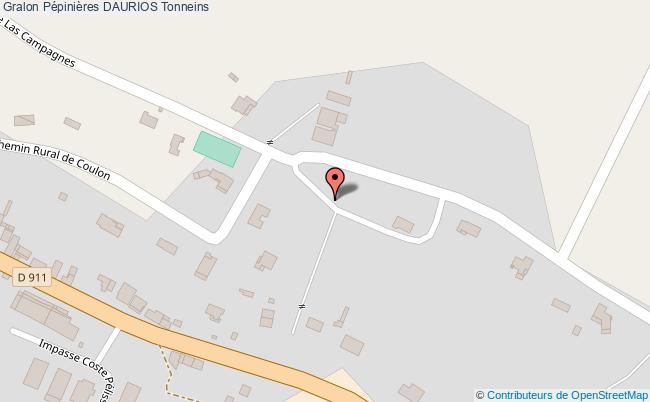 plan Pépinières Daurios Tonneins Tonneins