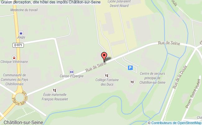 plan Perception, Dite Hôtel Des Impôts Châtillon-sur-seine Châtillon-sur-Seine