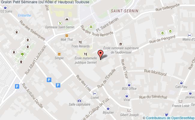 plan Petit Séminaire (ou Hôtel D' Hautpoul) Toulouse Toulouse