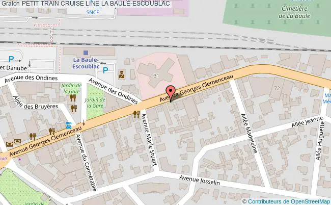plan Petit Train Cruise Line La Baule-escoublac LA BAULE-ESCOUBLAC