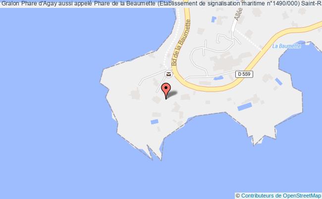 plan Phare D'agay Aussi Appelé Phare De La Beaumette (etablissement De Signalisation Maritime N°1490/000) Saint-raphaël Saint-Raphaël