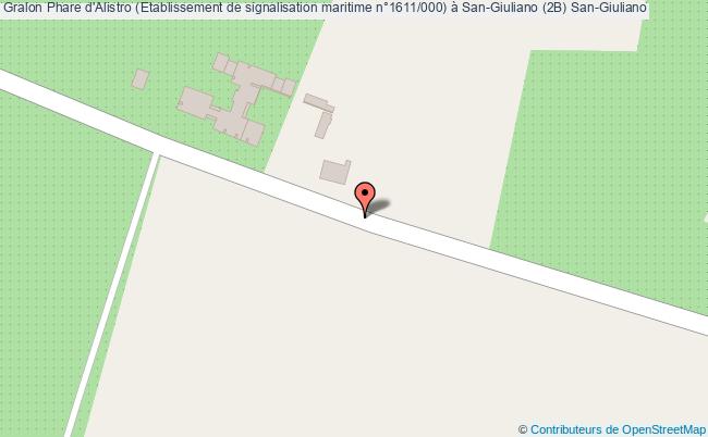 plan Phare D'alistro (etablissement De Signalisation Maritime N°1611/000) à San-giuliano (2b) San-giuliano San-Giuliano