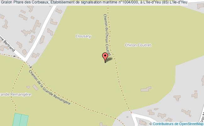 plan Phare Des Corbeaux, Etablissement De Signalisation Maritime N°1004/000, à L'ile-d'yeu (85) L'ile-d'yeu L'Ile-d'Yeu