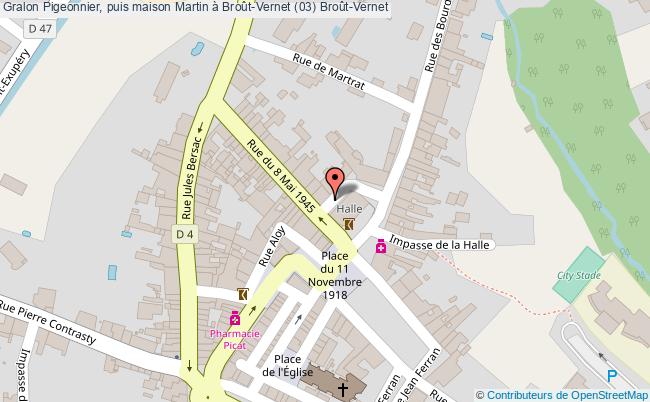 Pigeonnier, puis maison Martin à Broût-Vernet (03)