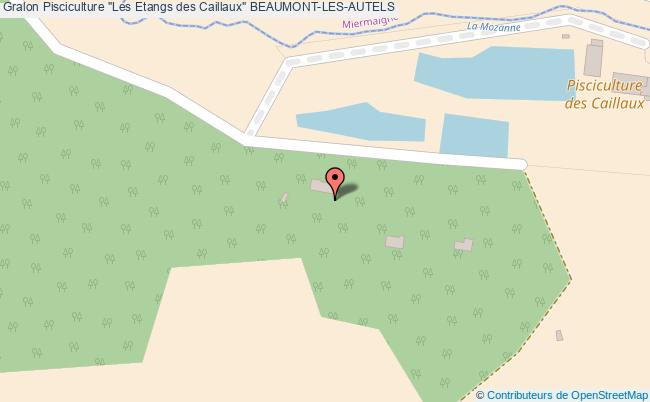 plan Pisciculture "les Etangs Des Caillaux" Beaumont-les-autels BEAUMONT-LES-AUTELS