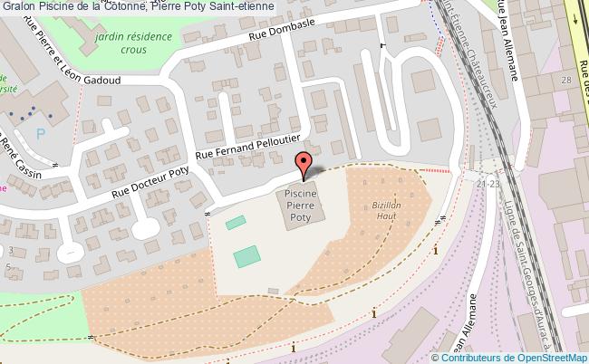 plan Piscine De La Cotonne, Pierre Poty Saint-etienne Saint-etienne