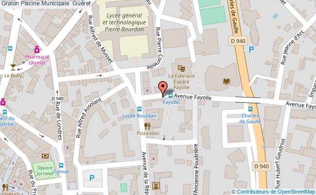 plan Piscine Municipale  Guéret Guéret