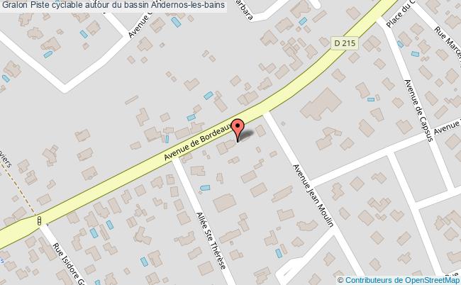 Piste cyclable autour du bassin