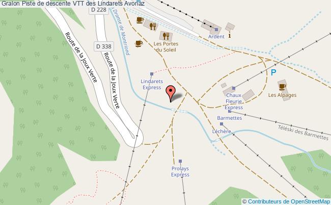 Piste de descente VTT des Lindarets