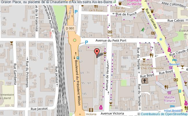 Place, ou placette de la Chaudanne d'Aix les bains