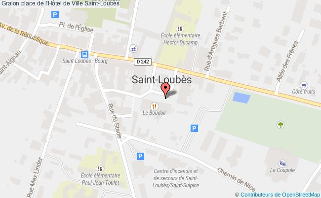 plan Place De L'hôtel De Ville Saint-loubès Saint-Loubès