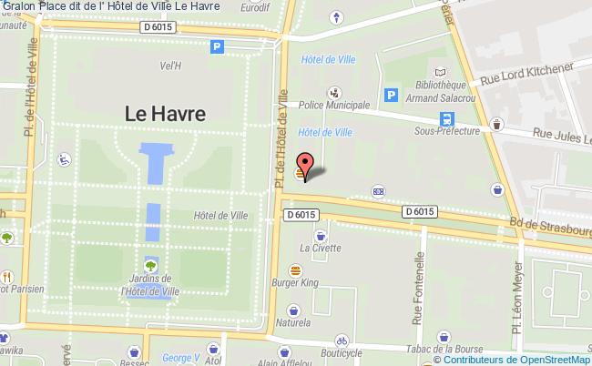 plan Place Dit De L' Hôtel De Ville Le Havre Le Havre
