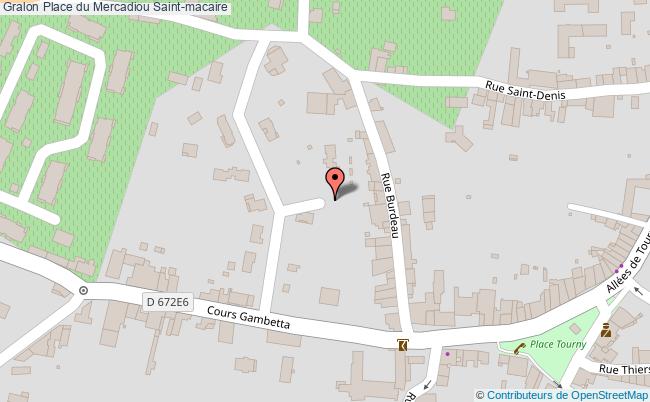 plan Place Du Mercadiou Saint-macaire Saint-macaire