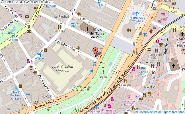 plan Place Garibaldi Nice NICE