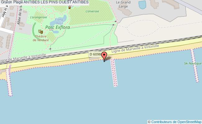 plan Antibes Les Pins Ouest Antibes
