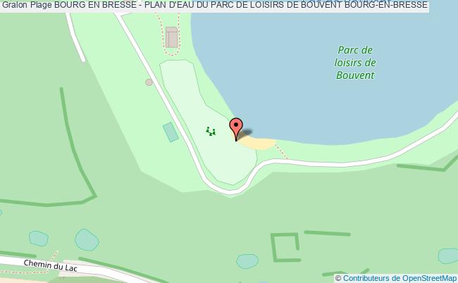 plan Bourg En Bresse - Plan D'eau Du Parc De Loisirs De Bouvent Bourg-en-bresse