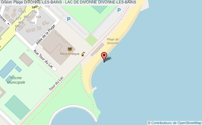 plan Divonne-les-bains - Lac De Divonne Divonne-les-bains