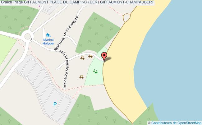 plan Giffaumont Plage Du Camping (der) Giffaumont-champaubert