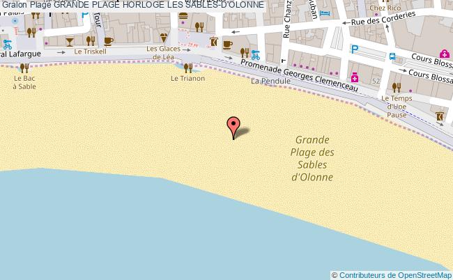 plan Grande Plage Horloge Les Sables-d'olonne