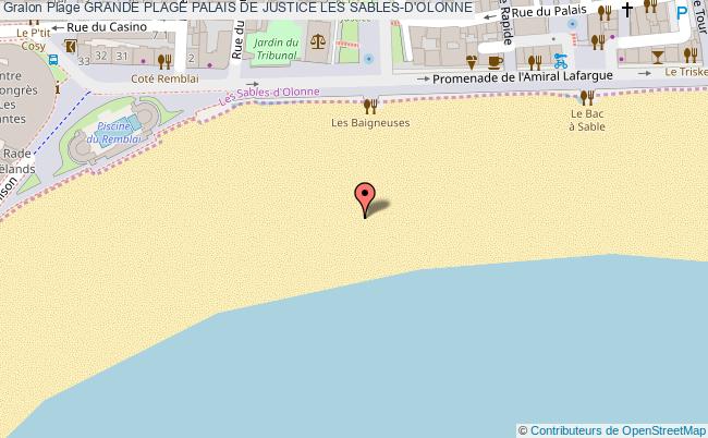 plan Grande Plage Palais De Justice Les Sables-d'olonne