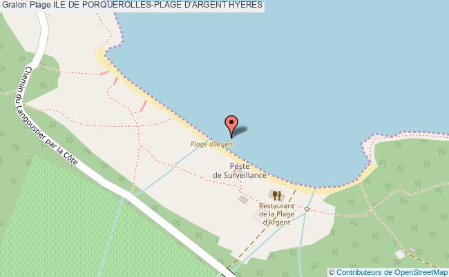plan Ile De Porquerolles-plage D'argent Hyeres